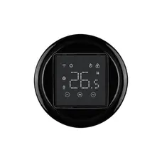 FND 55X55MM ADAPTER BLACK PORCELAIN + HEBER HT-155B DIGITAL FLOOR AND ROOM THERMOSTAT